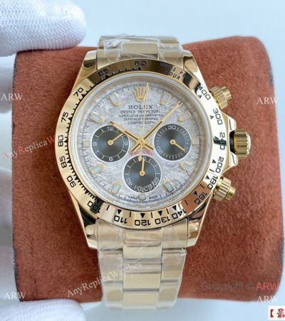 Swiss 7750 Rolex Daytona Watch Yellow Gold 40mm